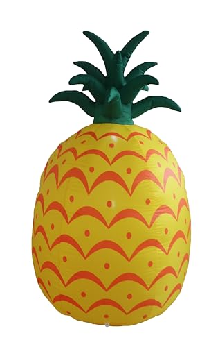 6 Foot Tall Jumbo Inflatable Yellow Pineapple for Parties and Outdoor Decor