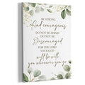 Big Bible Verse Wall Decor - 36x24 Inch Canvas Framed Religious Wall Art