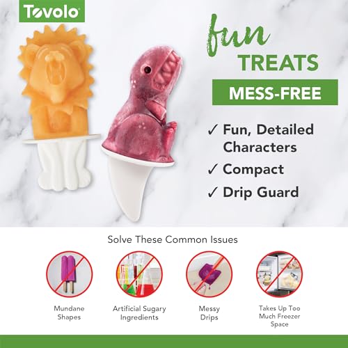 Zombie Ice Pop Mold Set - 4 Silicone Halloween Popsicle Molds with Skeleton Sticks