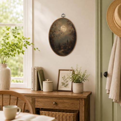 Halloween Fall Landscape Canvas Wall Art - Color 05, 8.6x11.4 Inches