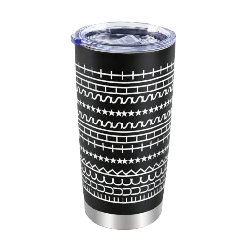Hidden Message Coffee Mug 20oz Black & Stars - Funny Gift for Work Bestie