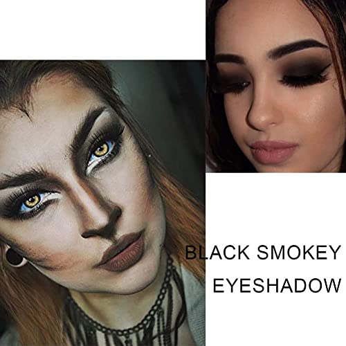Eyeshadow Palette Black Smokey Silver Glitter - 9 Colors, Variation A1