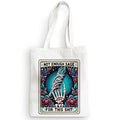 Multicolor Skull Tarot Canvas Tote Bag Witchy Gifts for Women, Halloween & Christmas