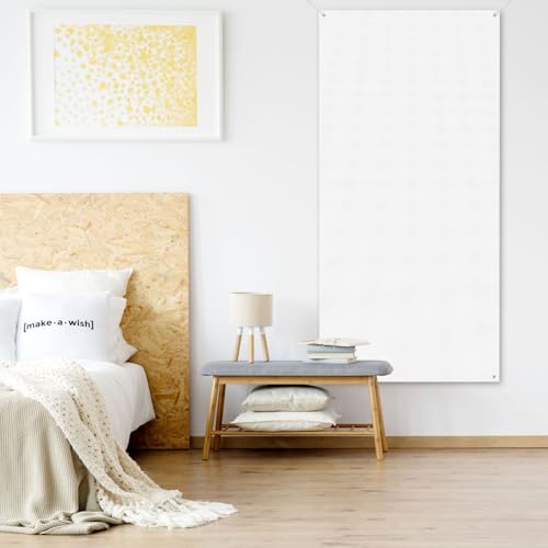 Personalized Door Banner with Logo Text - White Solid No Design Custom Door Cover