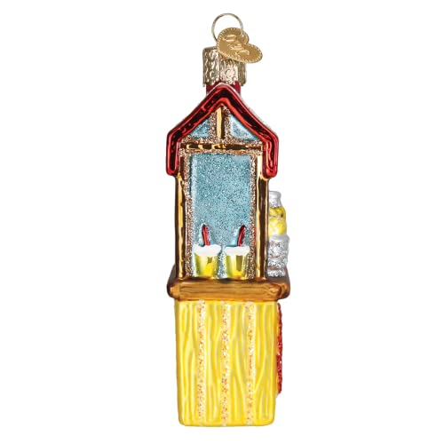 Old World Christmas Lemonade Stand Glass Blown Ornament - Handcrafted Holiday Decoration