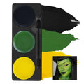 Mehron Makeup Tri-Color Halloween Face Paint Palette - Witch Variation