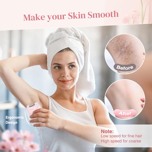 Epilator,Epilator for Women Facial Hair Removal Rechargeable, Green