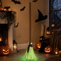 Floating Animated Witch Broom Halloween Decor - 36 Inches