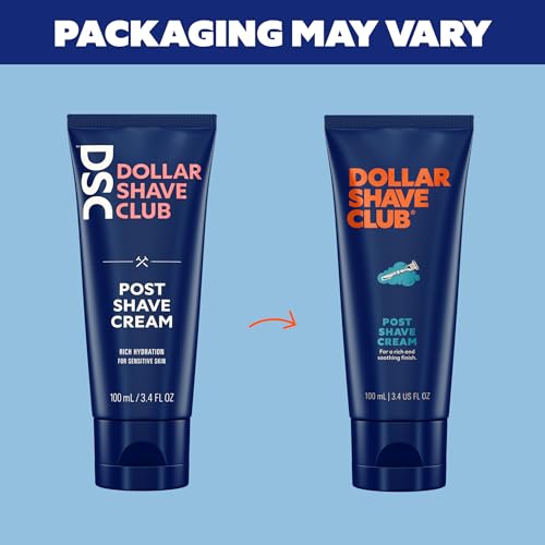 Men's Post Shave Hydrating Cream - Moisturizing Aftershave for Sensitive Skin - 3.4 oz (2 Pack)