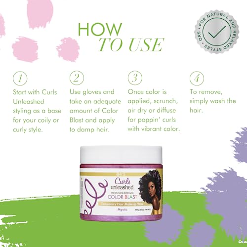 ORS Curls Unleashed Color Blast Temporary Hair Wax Mystic Unscented 6 Fl Oz
