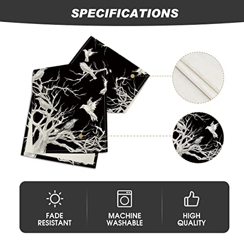 Halloween Table Runner 13x72 Inch Silver Polyester Home Party Decor
