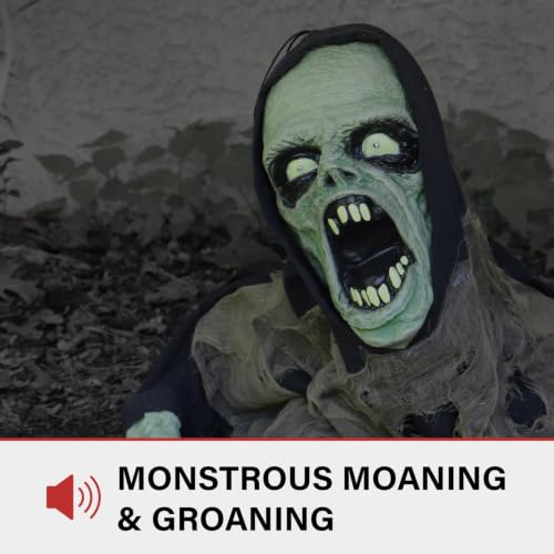 Halloween Animatronic Zombie Groundbreaker 21-In Touch-Activated with Lights & Sound - Indoor/Outdoor Decor
