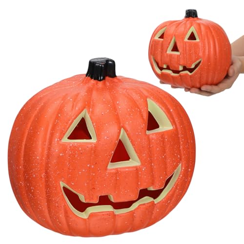 Battery Operated LED Pumpkin Lantern Halloween Decoration Indoor Outdoor