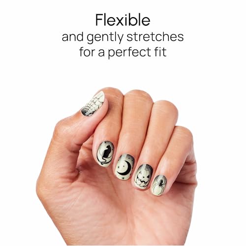 Nail Polish Strips - 16 Double-Ended Halloween Midnight Fright Design