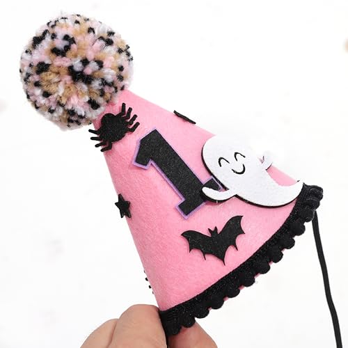 Pink Ghost Hat Halloween Costume Accessory Spooky Party Hat