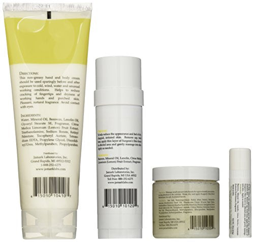 Lemon Beeswax Moisturizer Gift Set - 4-Piece Skin Care Collection