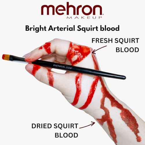 2 Ounce Bright Arterial Fake Blood for Halloween & SFX Makeup - Washable, Realistic