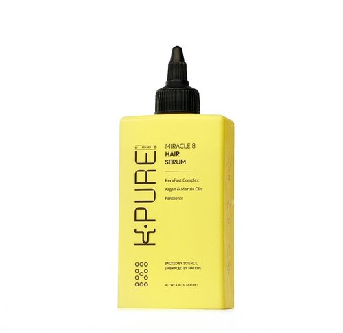 K-Pure Miracle 8 Keratin Hair Serum - Instant Deep Conditioning Treatment | Sulfate-Free, Argan Oil Formula for Repairing Dry, Damaged Hair