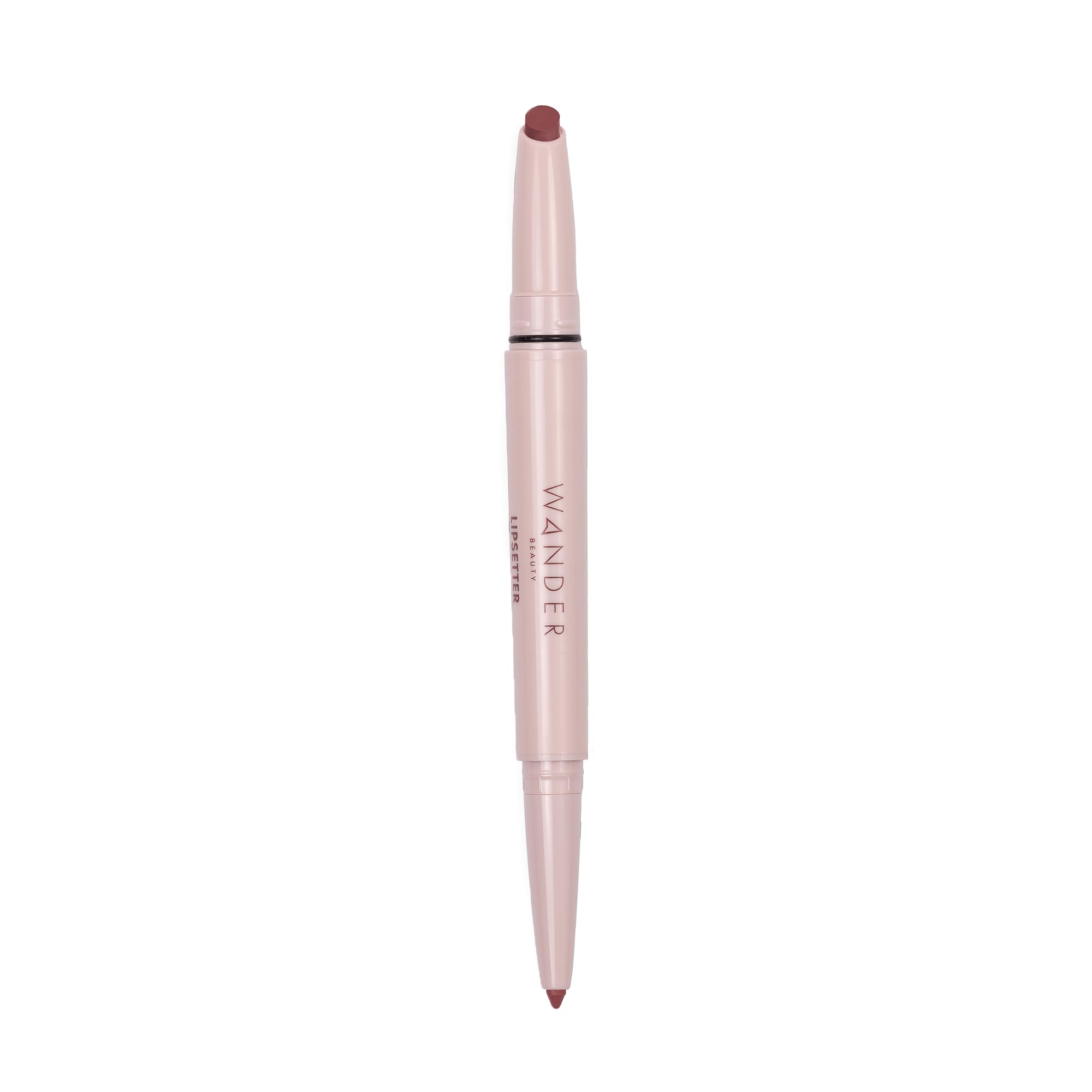 Wander Beauty Lipsetter Dual Cream Lipstick + Lip Liner - Midtown Mauve - Ultra-Smooth, Hydrating Lipstick and Lip Liner with a Soft Matte Finish - Made with Squalane & Peptides (1 Count)