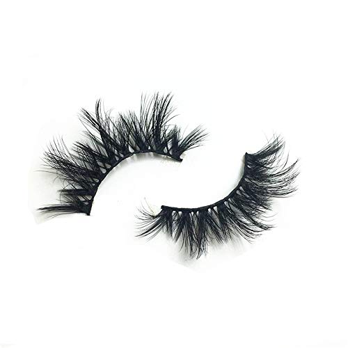 False Eyelashes 3D Wispy Faux Mink Fluff Lashes Pack of 7 - Dramatic Long Volume
