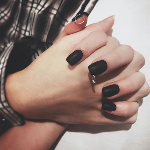 Black Matte Nail Polish - Quick Dry Velvet Finish 10ml | Variation: 0.34 Fl Oz