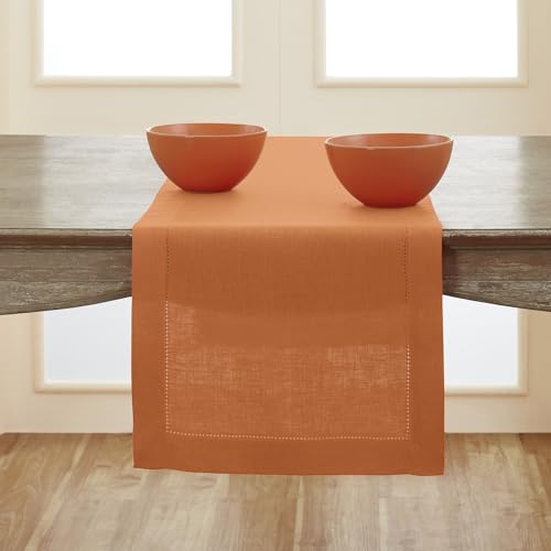 Pure Linen Pumpkin Table Runner - 14 x 90 Inch, Handcrafted, Fall Decor Variation of THIS listing