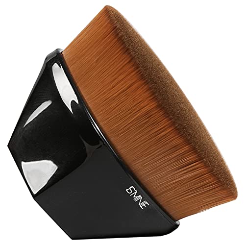 White Liquid Foundation Makeup with Flat Top Kabuki Brush - Face & Body