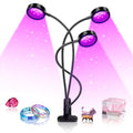 Round 3 Head UV Black Light Lamp for Resin Curing Stage Lighting Party Glow