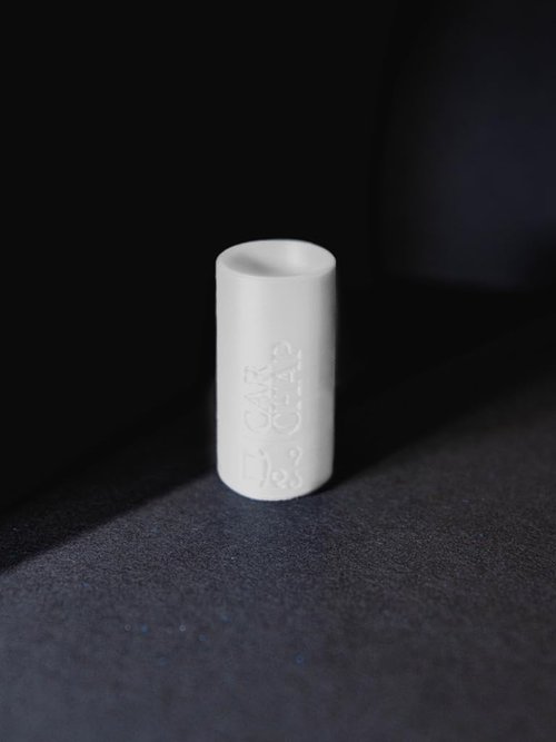 CarChap Lip Balm Holder - Original Mess-Free Car Lip Gloss Organizer | USA Made, Patent Pending, White