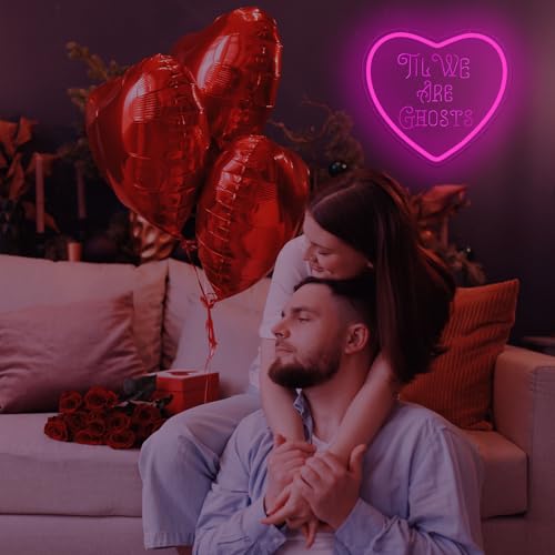 Heart Neon Sign Love Neon Wall Decor Dimmable Valentine's Day LED Light - Pink Heart