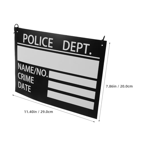 10pcs Prisoner Costume Nameplates Convict Signs Photo Booth Props