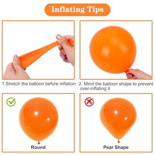 Orange Balloon Kit 150pcs Latex Balloons for Party Decorations - Fall & Celebration