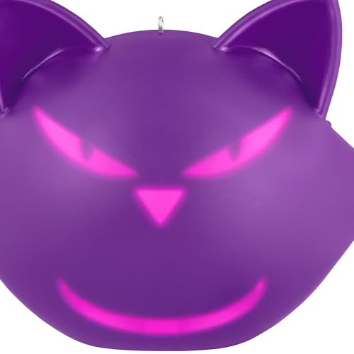 Halloween Cat-itude Keepsake Ornament - Light & Sound Cat Decor - 2026 Variation