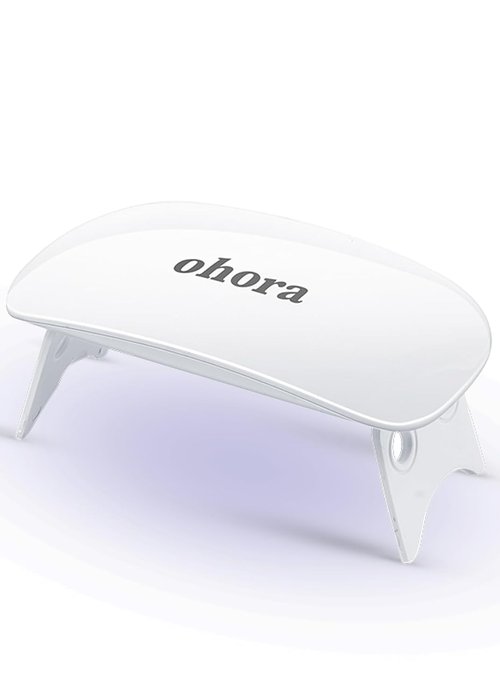 ohora Care LED Lamp for Semi Cured Gel Nail Strips - 6W Max, 2 Timers (45s / 60s), Portable Lamp for Curing Gel Nail Art, For Gel Stickers and Strips Only