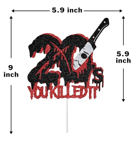 Halloween 30th Birthday Cake Topper - You Killed It 20s Design