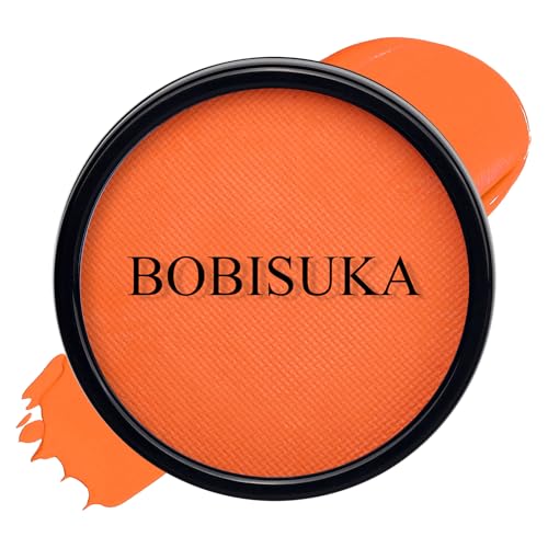 Orange Face & Body Paint Kit - Water-Based Halloween Makeup, Safe Non-Toxic, Stage & Costume Use