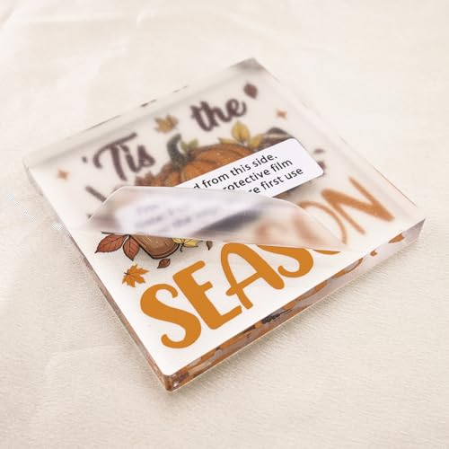 Fall Pumpkin Decor Wall Art Acrylic for Autumn Thanksgiving Office & Home