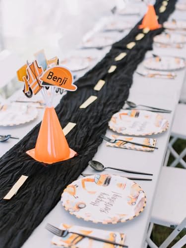 120 Inch Black Cheesecloth Table Runner Gauze Fabric for Halloween – Herda