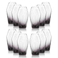 12-Pack Coffin Shot Glasses - Gothic Black Drinking Glass for Halloween & Parties - Half Black Variation