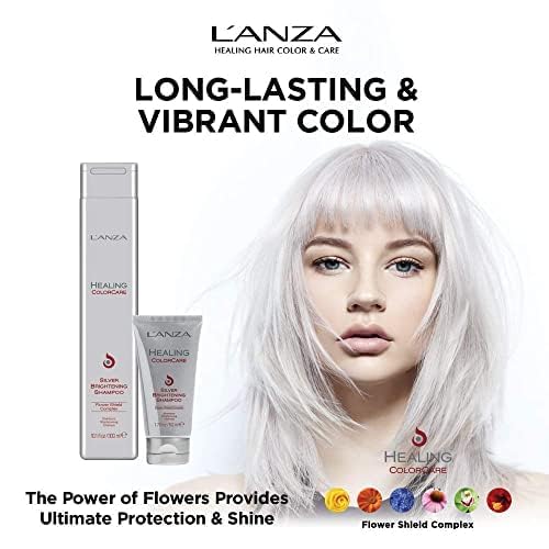 L'ANZA Healing Colorcare Purple Shampoo - Neutralizes Brass & Brightens Blonde | Sulfate-Free, Moisturizing