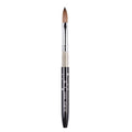 Rolabling Size 14# Black 100% Kolinsky Sable Acrylic Nail Art Brushes UV Gel Nail Painting Pen Brushes (Szie 14)