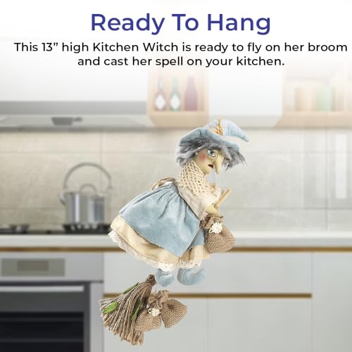 Kitchen Witch Decor - Good Luck Cooking Doll for Kitchen, 13 Inch
