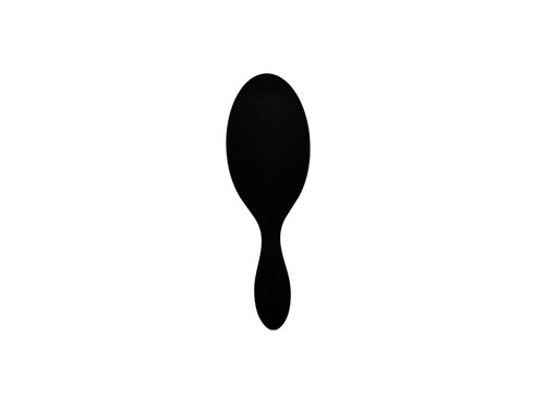 CALA Wet-N-Dry Detangling Hair Brush - Soft Flexible Bristles for Smooth, Frizz-Free Hair | Black
