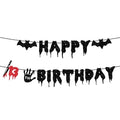 Halloween Killer 13th Birthday Banner - Spooky Zombie Bloody Horror Decor
