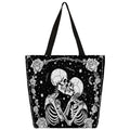 Canvas Tote Bag for Women Skull Pattern Large Shopping Shoulder Handbag - A06