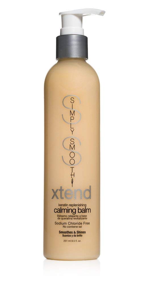 **SIMPLY SMOOTH Xtend Keratin Balm - Frizz Control & Smoothing Treatment | 8.5 Oz, Infused with Collagen**