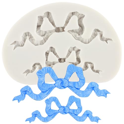 Bow Silicone Mold Ribbon Bowknot Fondant Cake Decorating Mold - Style A