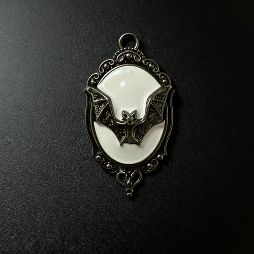 12-Pack Gothic Vampire Bat Shower Curtain Hooks Rings - White-Background Halloween Decor