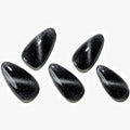Black Paradise Cat Eyes Press On Nails - Medium Almond Stiletto Fake Nails with Variation