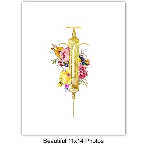 Nurse Wall Art Set 11x14 Inches - RN Gifts for Nurses, Doctors, Practitioner Decor